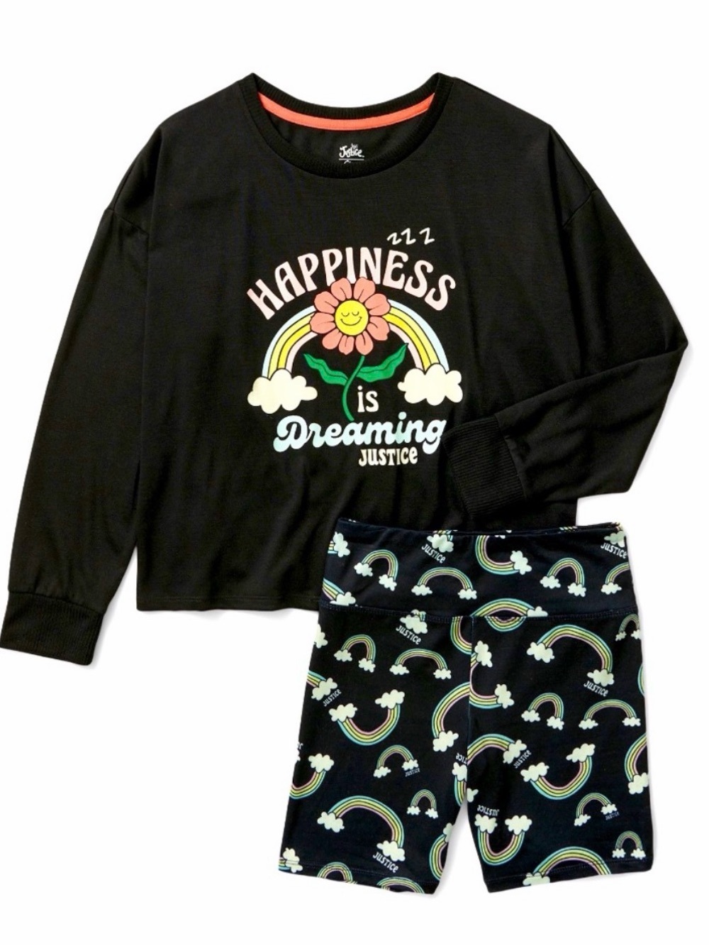 Girls Justice 2-piece pajama set - Size 8.